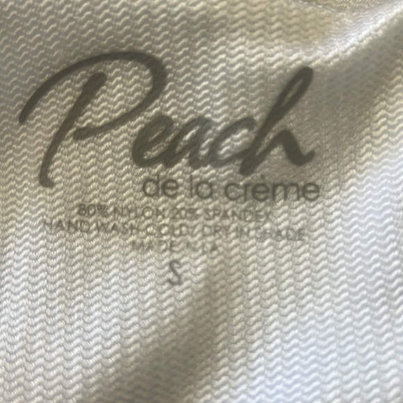 PEACH DE LA CREME ARIELLE BOTTOM WHITE SIZE SMALL NEW - Picture 8 of 8